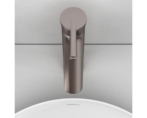 Смеситель д/раковины Abelsberg Solida AMF20091BN высокий, титан