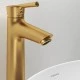 Смеситель д/раковины Abelsberg Solida AMF20091BG высокий, королевское золото