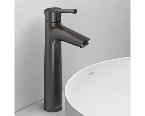 Смеситель д/раковины Abelsberg Solida AMF20091GM высокий, космическая сталь