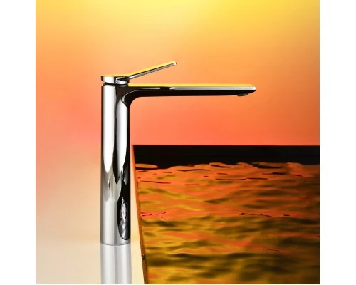 Смеситель д/раковины Abelsberg Intensa EGF23521CH высокий, глянцевый хром