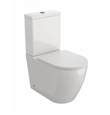 Напольный унитаз ES.M Rounded R40120-20.15 безободковый, сиденье микролифт, белый