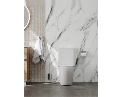 Напольный унитаз ES.M Rounded R40120-20.15 безободковый, сиденье микролифт, белый