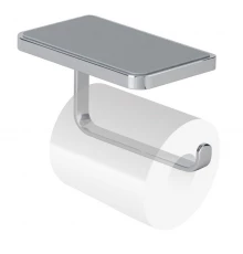 Бумагодержатель Splendy Inspiration S с полочкой, хром, IS4063SVCR