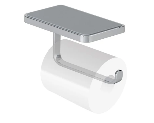 Бумагодержатель Splendy Inspiration S с полочкой, хром, IS4063SVCR