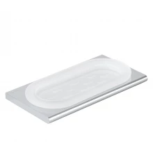 Мыльница Splendy Inspiration R, матовое стекло, хром, IR402VSCR