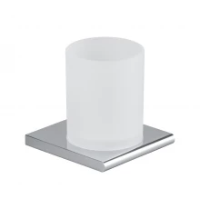 Стакан настенный Splendy Inspiration R, стекло матовое, хром, IR4031VSCR