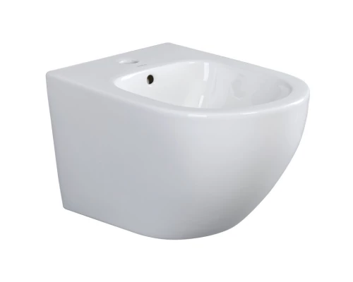 Биде Splendy Light подвесное белое с покрытием Crystal glaze, 370x525x320 мм, LI10852V1WG