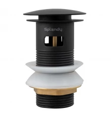 Донный клапан Splendy с переливом, черный матовый, 1 1/4", AA3071YORMBM