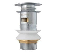 Донный клапан Splendy с переливом, нажимной Click Clack, хром, AA3071YORMCR