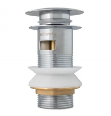 Донный клапан Splendy с переливом, нажимной Click Clack, хром, AA3071YORMCR