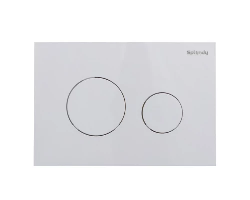 Клавиша смыва Splendy Stable Rest белый глянцевый, двойной смыв, SR302TMW