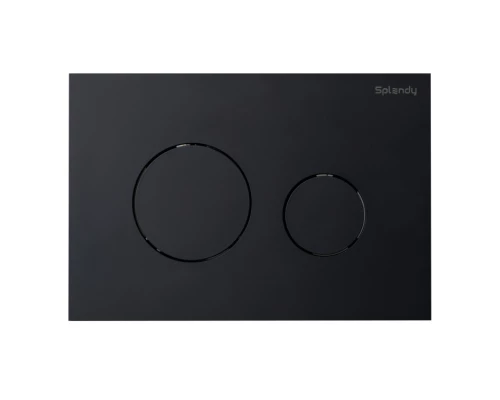 Клавиша смыва Splendy Stable Rest, черный матовый, SR302TMBM