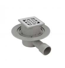 Трап Splendy Faith горизонтальный с хромированной решеткой 100x100 мм, FA304GKYCR