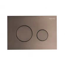 Клавиша смыва Splendy Stable Rest, двойной смыв, оружейный металл брашированный, SR302TMAB