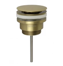 Донный клапан Splendy универсальный нажимной Click Clack 1 1/4", золото матовое, AA3071ORMGM