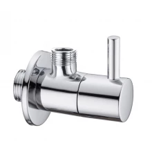 Вентиль запорный угловой Splendy хром 3/8" настенный, AA206NA8PCR