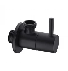 Вентиль запорный угловой Splendy, черный матовый, 1/2", AA206NAPBM