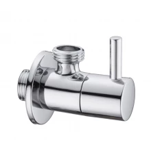 Вентиль запорный угловой Splendy хром 1/2" настенный, AA206NAPCR