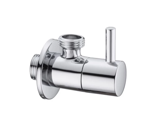 Вентиль запорный угловой Splendy хром 1/2" настенный, AA206NAPCR