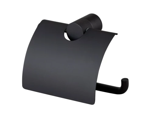 Бумагодержатель Splendy Passion с крышкой, черный матовый, PA4061SVBM