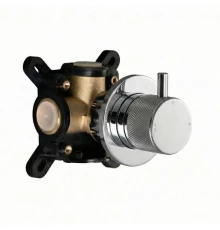 Вентиль переключающий Splendy Passion хром настенный встраиваемый на 2 потребителя, PA206UD2CR