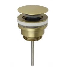 Донный клапан Splendy универсальный, незапираемый, золото матовое, AA3071URMGM