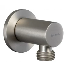 Шланговое подсоединение Splendy круглый отражатель никель брашированный, AA215NRLNB