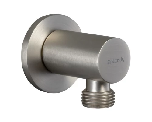 Шланговое подсоединение Splendy круглый отражатель никель брашированный, AA215NRLNB