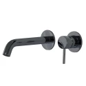 Смеситель для раковины Splendy Passion, настенный, хром черный, PA201205UK2BC