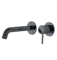 Смеситель для раковины Splendy Passion, настенный, хром черный, PA201205UK2BC
