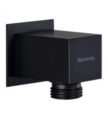 Шланговое подсоединение Splendy, черный матовый, латунь, AA215NSLBM