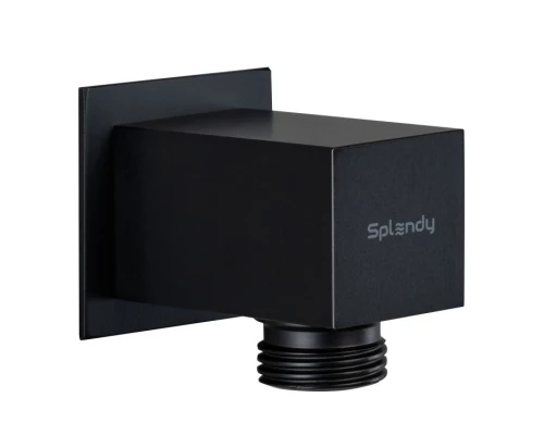 Шланговое подсоединение Splendy, черный матовый, латунь, AA215NSLBM