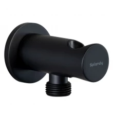 Шланговое подсоединение Splendy с держателем, черный матовый, AA215YRLBM