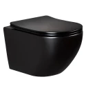 Унитаз подвесной Splendy Light с черным матовым покрытием, LI10152VTYBM