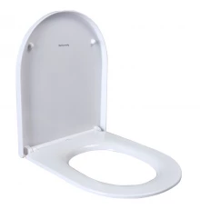 Сиденье для унитаза Splendy Classic белое с крышкой и плавным опусканием, CL10345YW
