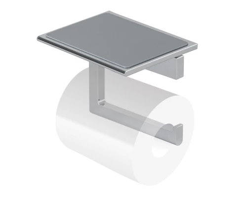 Бумагодержатель Splendy Inspiration R с полочкой, хром, IR4063SVCR