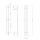 Полотенцесушитель электрический ES.M Tower SQ-02120080MG матовое золото