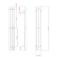 Полотенцесушитель электрический ES.M Tower Round R-0312012MG матовое золото