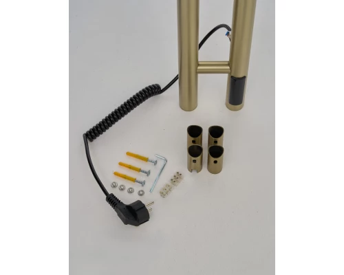 Полотенцесушитель электрический ES.M Tower Round R-0212008MG матовое золото
