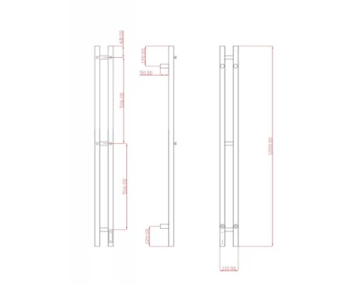 Полотенцесушитель электрический ES.M Tower Round R-0212008MG матовое золото