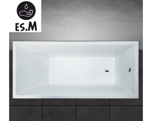 Ванна из литьевого мрамора ES.M Melan 170 х75 см  ESM8817005 white