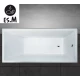 Ванна из литьевого мрамора ES.M Melan 170 х75 см  ESM8817005 white