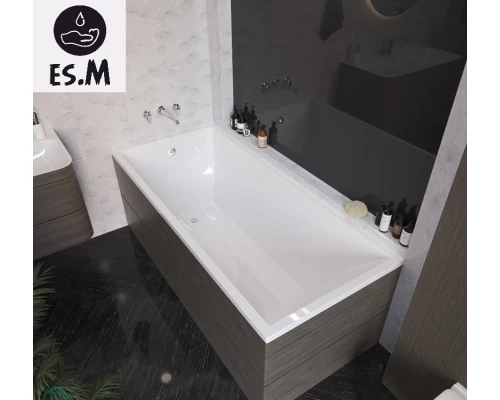 Ванна из литьевого мрамора ES.M Melan 170 х75 см  ESM8817005 white
