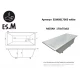 Ванна из литьевого мрамора ES.M Melan 170 х75 см  ESM8817005 white