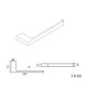 Полотенцедержатель Knotlor TH101C, хром