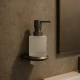 Дозатор жидкого мыла Knotlor LD103GM, оружейная сталь