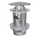 Донный клапан для раковины с переливом Knotlor BM9011C, хром