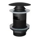 Донный клапан для раковины с переливом Knotlor BM9011BL, черный