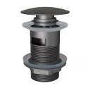 Донный клапан для раковины с переливом Knotlor BM9011GM, оружейная сталь