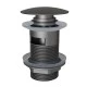 Донный клапан для раковины с переливом Knotlor BM9011GM, оружейная сталь